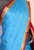 Contrast Classic Pure Mysore Crepe Silk Saree